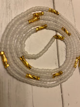 Load image into Gallery viewer, White Diamond Tie on Waist Bead
