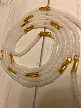 Load image into Gallery viewer, White Diamond Tie on Waist Bead
