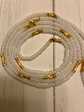 Load image into Gallery viewer, White Diamond Tie on Waist Bead
