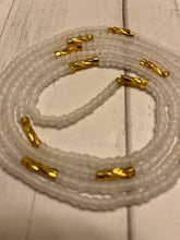 Load image into Gallery viewer, White Diamond Tie on Waist Bead
